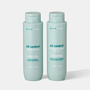 KIT CONTROLE DE OLEOSIDADE BRÁE STAGES  SHAMPOO + CONDICIONADOR