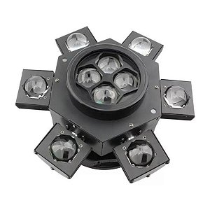 Moving Head Light 10 Leds 6 eyes braços Rgb 150w Iluminação Dj Festa Show