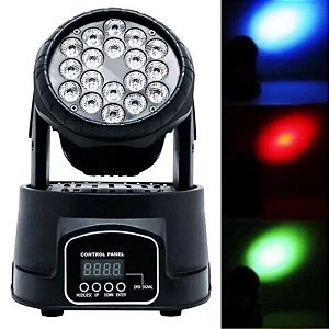 Moving Head 18 Leds Rgb Strobo Balada DJ Festa Eventos Show