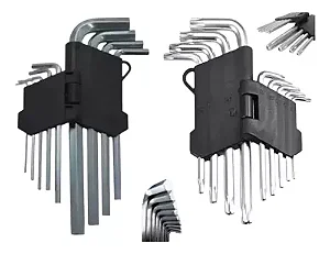 Jogo De Chave Allen Torx 18 Peças Profissional Hexagonal