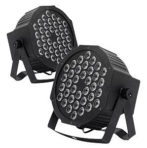 Kit 2 Refletores De 36 Leds Rgb Para Show, Evento E Baladas