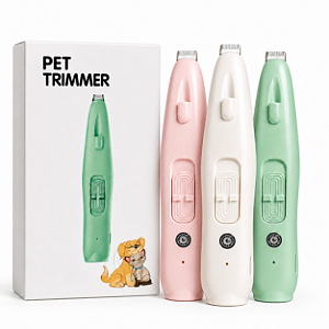 Máquina De Tosa Pet Aparador Elétrico De Pelos Cães Gatos Recarregável Sem Fio Silencioso