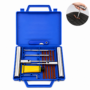 Maleta Kit Reparo Pneu Sem Câmara Moto Carro Emergencial Universal