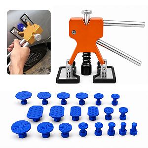 Kit Reparação Martelinho Extrator Ventosa Tira Amassado Carro Moto Reparo Lataria Repuxadeira