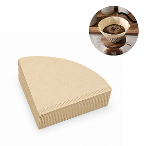 Filtro Café V60 01 Papel Hario C100 Descartável Coador Café Barista Cafeteira Método Filtrado