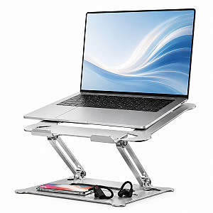 Suporte Para Notebook Laptop Ajustável Dobrável Ergonômico Mesa Home Office Alumínio Portátil