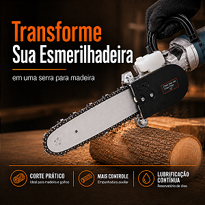 Adaptador Universal De Serra Elétrica Para Esmerilhadeira Motosserra Lixadeira Corte Madeira a