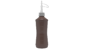 Almotolia Âmbar Graduada 125ml (pacote c/ 12un.)