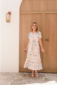 Vestido Pétala Aquarela