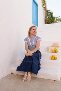 Blusa Citrino Azul