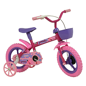 Bicicleta Joaninha Aro 12 Com Rodinhas - Crianças de 3 a 5 anos