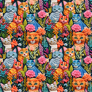 Digital D441 _ Gatos Bordados