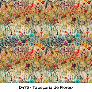 Digital D475  -  Tapeçaria de Flores