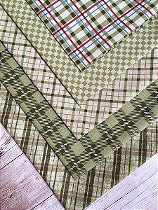 Kit Composê Xadrez Verde (30x60cm)