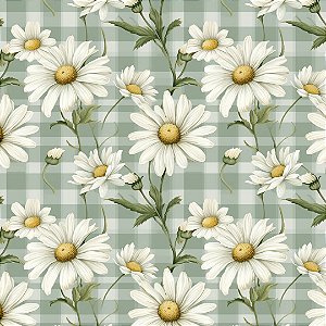 Digital Daisy Verde Acinzentado
