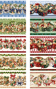 Tricoline Digital Barrado Natal Cookies