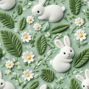 DP125 - Coelho Daisy Verde