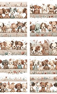 Barrado Cachorrinhos Boho