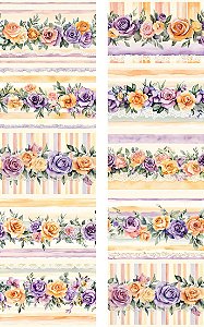 D2232 - BARRADO FLORAL AQUARELA