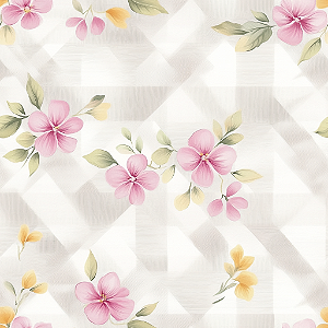 D2230 - Yellow Spring Flores no Xadrez