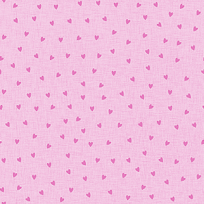 Tricoline 100% Algodão - Linha Criativa Coração Rosa