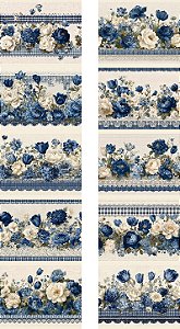 D2422 - BARRADO FLORAL AZUL