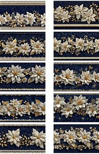 DN411 - Barrado Natal Quilt Marinho