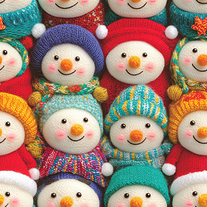 DN236 - NATAL - Boneco de Neve Color