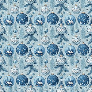 NATAL - Azul Bolas
