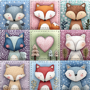 D2404 - Patch Bichinhos Raposinhas