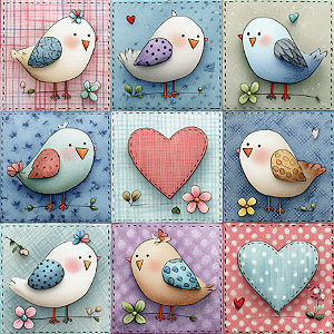 D2406 - Patch Bichinhos Passarinhos