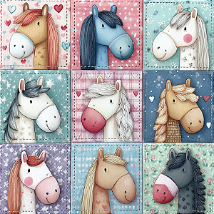 D2407 - Patch Bichinhos Cavalinhos