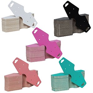 Cartelas para Joias Modelo Gravatinha Tam. 5X13 cm 200 und. Escolha a Cor