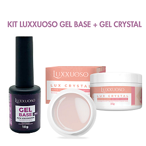 Gel base 10gr + Gel Crystal 25gr Luxxuoso Kit
