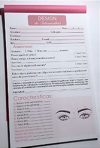 Ficha Anamnese Micropigmentação + Cuidados Cliente - 100 Folhas - MARROM.  Aproveite as melhores ofertas em produtos para Estética , Saúde , Beleza  Clique agora!