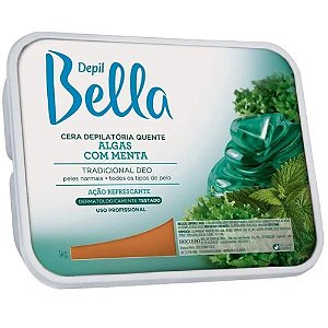 Depil Bella Cera Depilatória Algas Com Menta 1kg