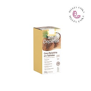 Depilflax Cera Depilatória em Tablete - Coco 250gr