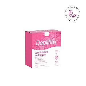 Depilflax Cera Depilatória em Tabletes Rosas 500g