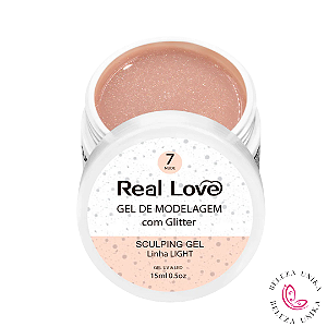 Real love Gel com Glitter cor 07- nude