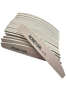 Lixa honey girl Bomerang 100/180 - 25 unidade Preta