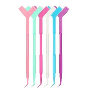 Pacote com 12 Palito Auxiliador Lash Lifting Ponta Dupla Y