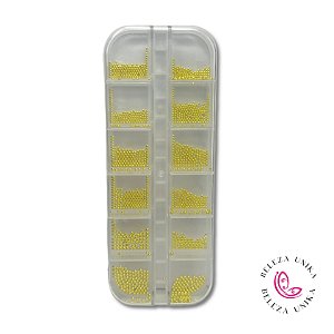 Cartela de caviar pequeno Dourado