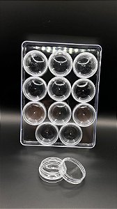 Porta Glitter Modelo redondo 12 unidades