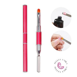 Pincel de Polygel + Espátula 1 unidade