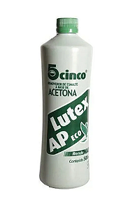 Removedor De esmalte com Acetona APeco 500ml Lutex Cinco