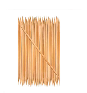 Palito de unha com ponta dupla Bambu pacote com 50 unidades