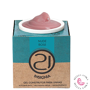 Gel Ecoline Insignia Nude Rose 34gr (Fibra de Brinde ) Nails 21