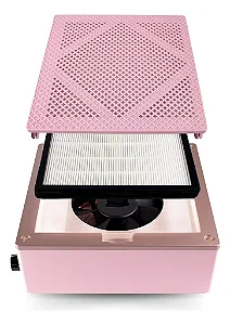 Coletor de Pó Churrasqueira Luxo Rosa