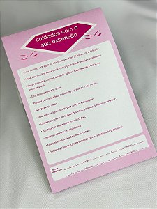 Ficha Anamnese Cilios  50 folhas Cuidados