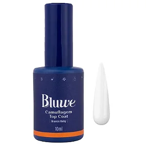 Top Coat Camuflagem Branco Baby 10ml Bluwe